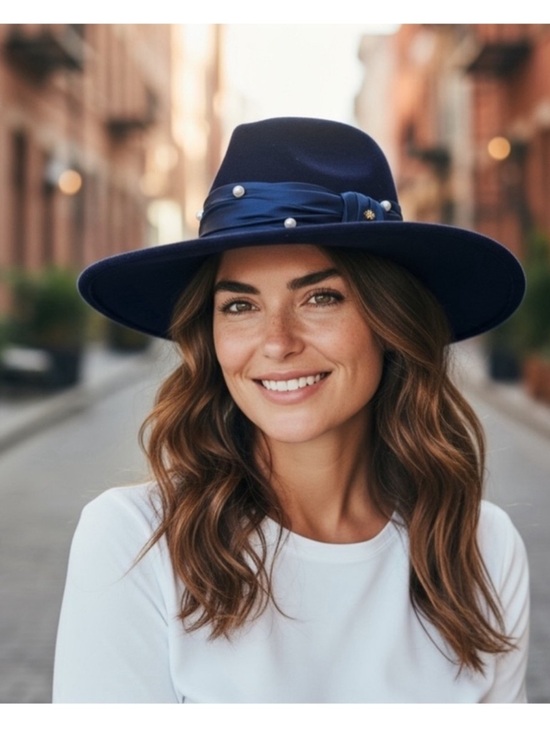 Lele Sadoughi Farrah Wool Rancher Hat